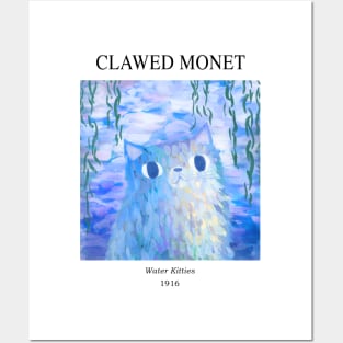 Clawed Monet Gallery cat Posters and Art